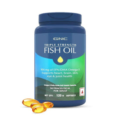 GNC Triple Strength Fish Oil Softgel - 120 Capsules