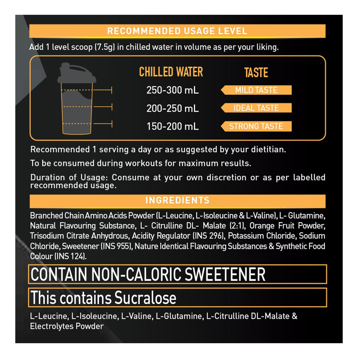 MuscleBlaze BCAA Gold 8 : 1 : 1 450 Gms