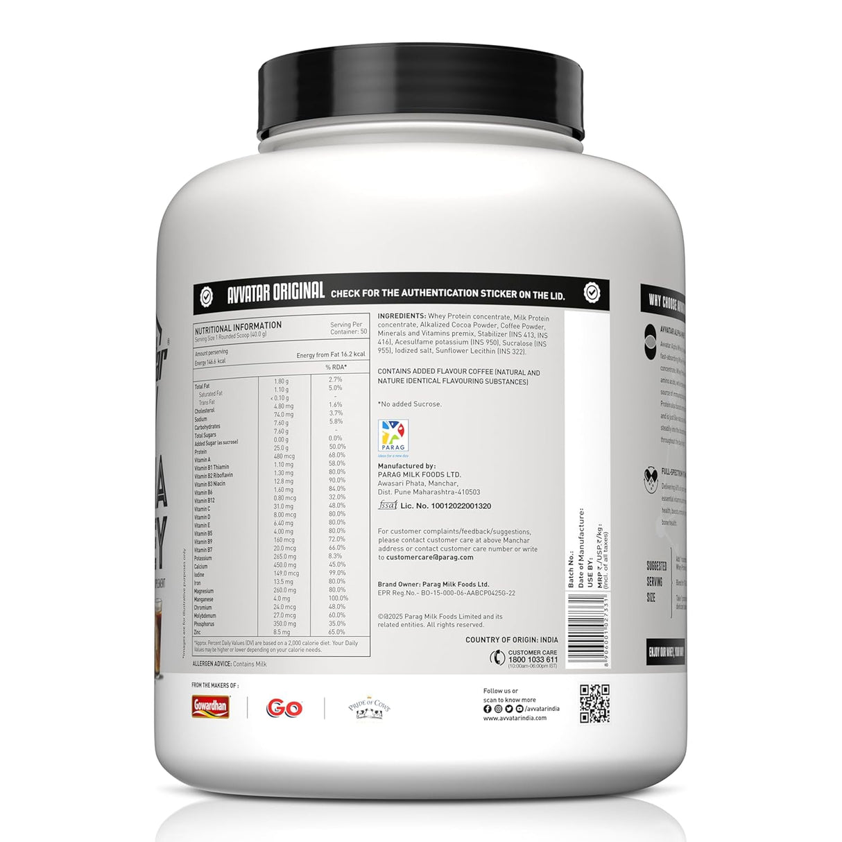 Avvatar Alpha Whey Protein 2 Kg