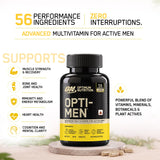 Optimum Nutrition (ON) Opti-Men Advanced Multivitamin for Men | 60 Tablets
