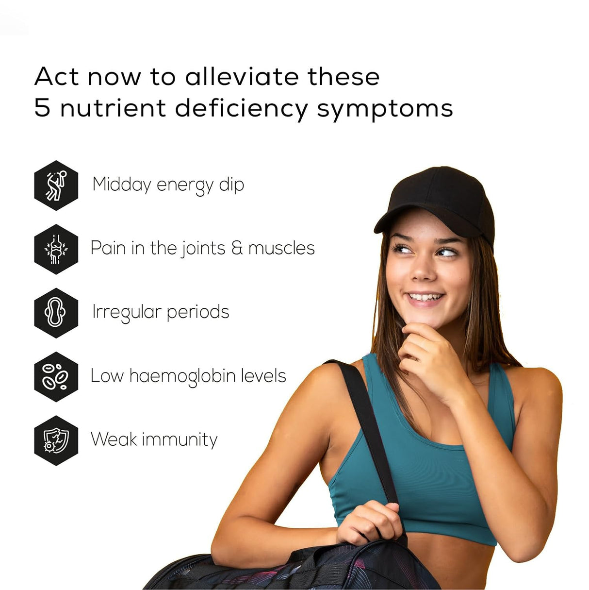 TrueBasics Advanced Multivitamin for Women | Vitamins & Minerals | 30 Tablets