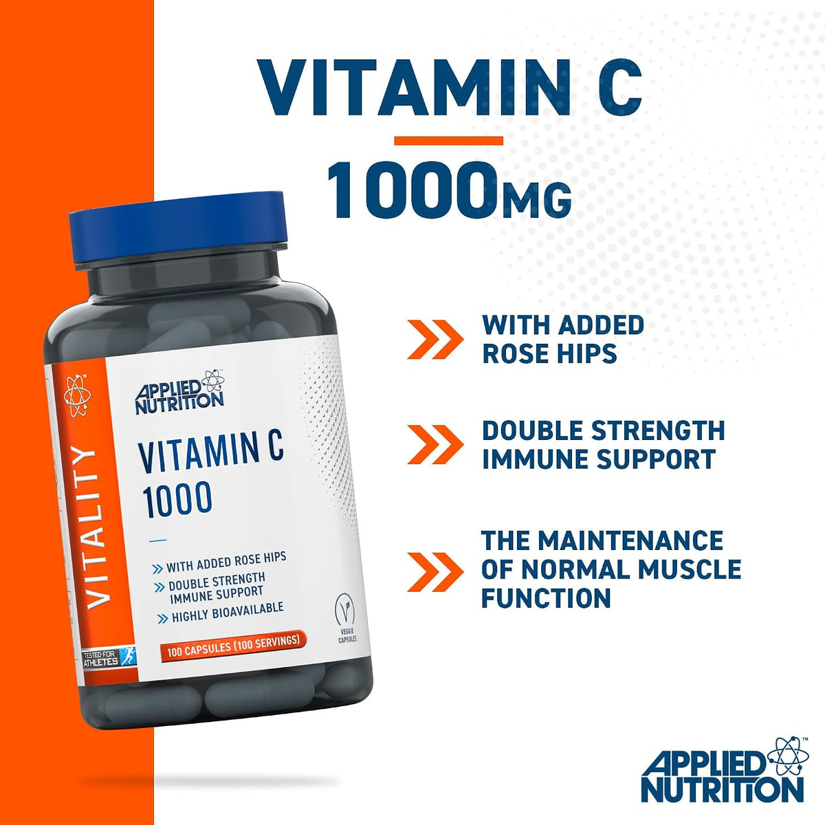 Applied Nutrition Vitamin C Vitality 1000mg | 100 Capsules