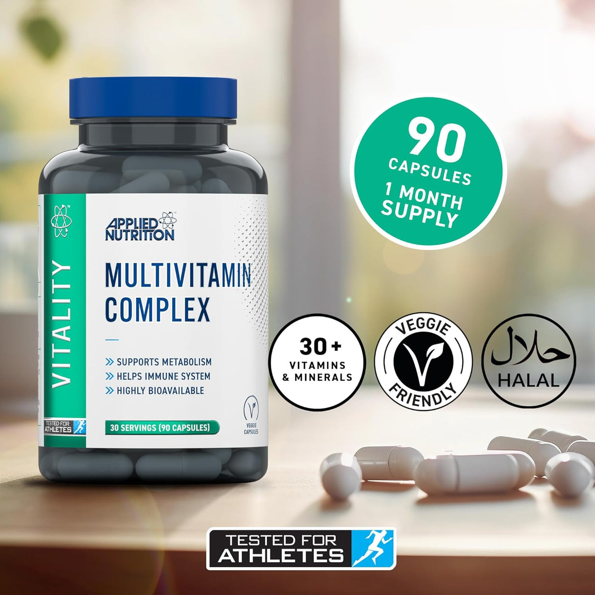 Applied Nutrition Multivitamin Complex 72g | 90 Capsules (30 Servings)