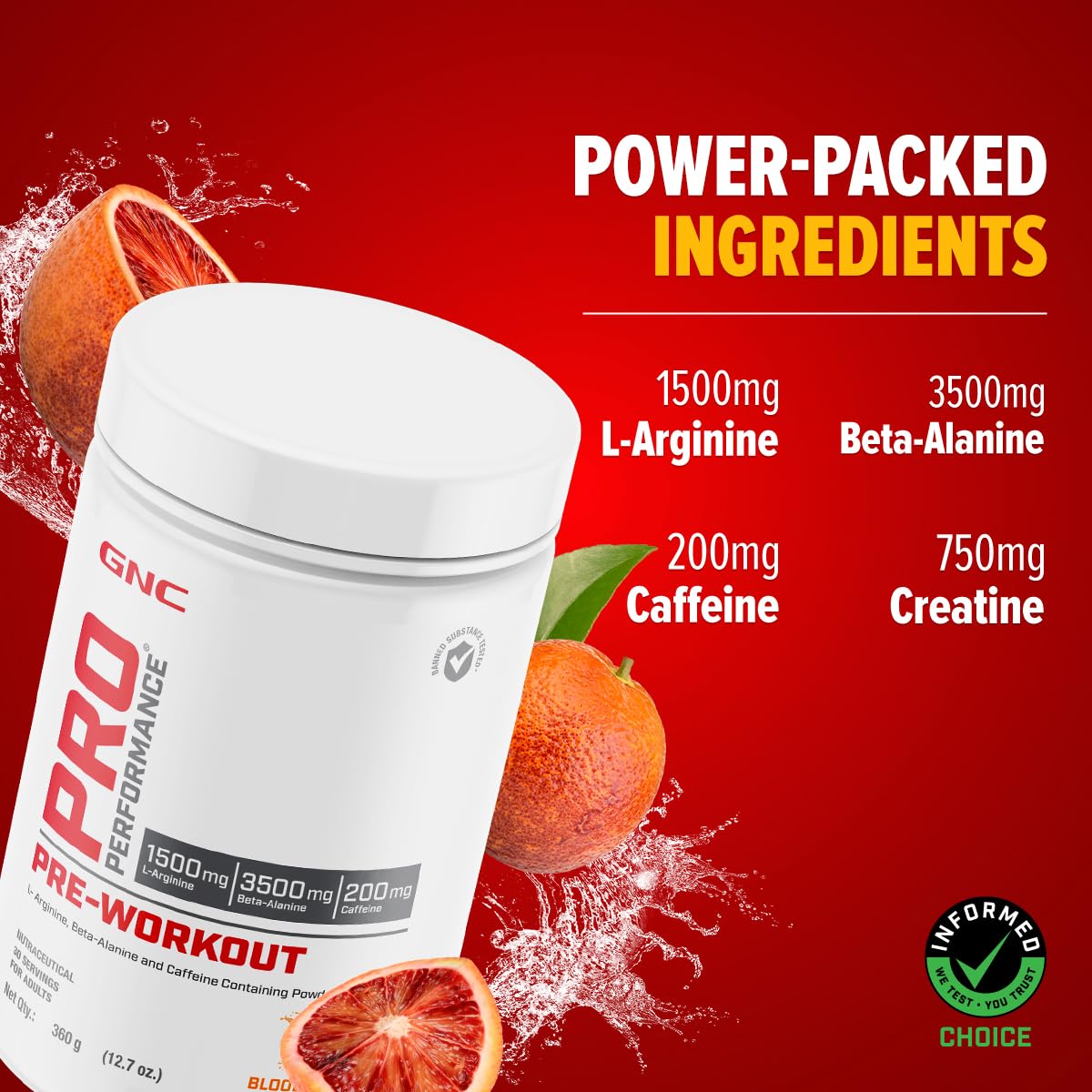 GNC Pro Performance Pre Workout - 30 Servings