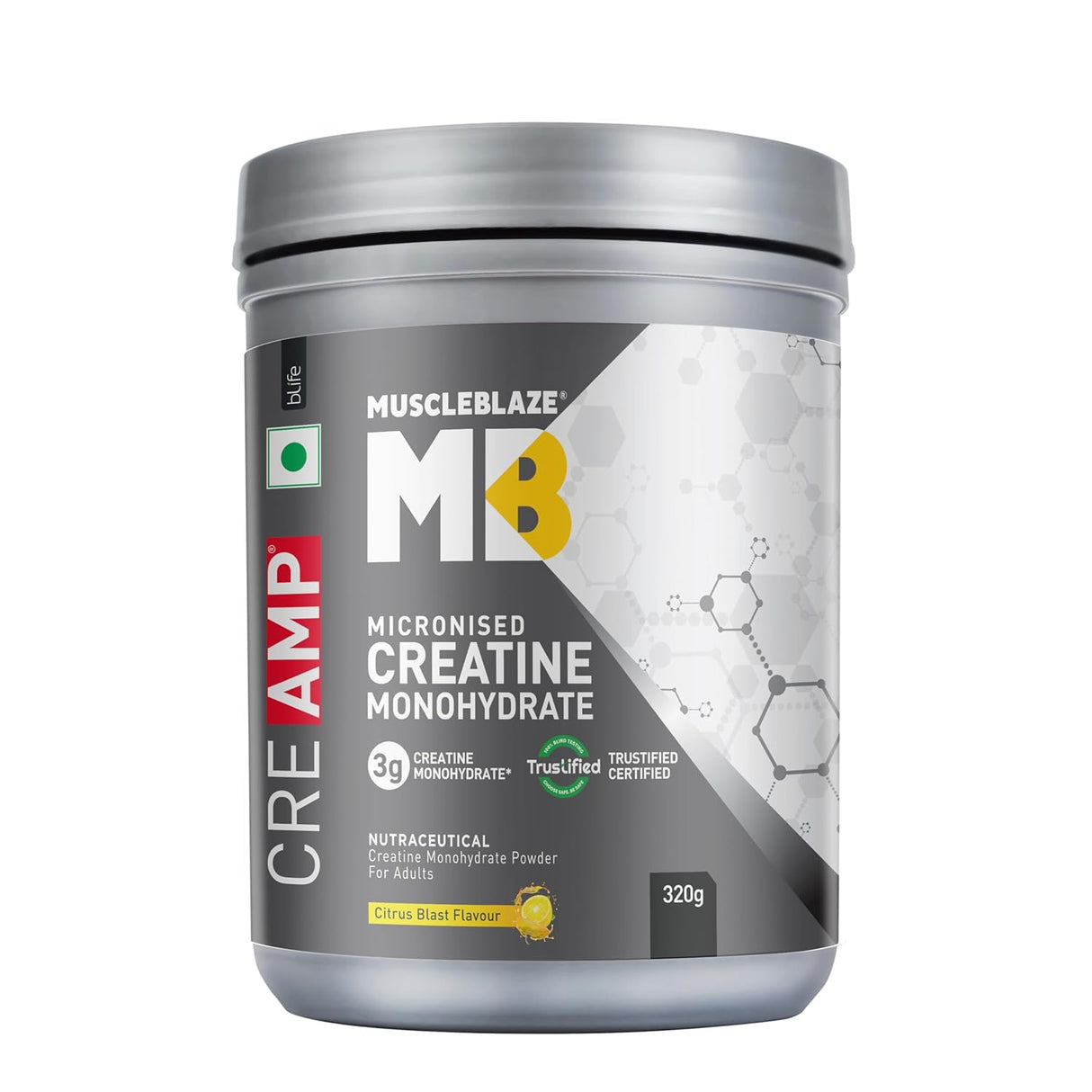MuscleBlaze Creatine Monohydrate CreAMP - 80 Servings