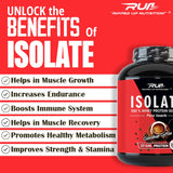 Ripped Up Nutrition 100% Whey Protein Isolate | 27g Protein, Low Carb & Fat | 1.81 Kg, 55 Servings