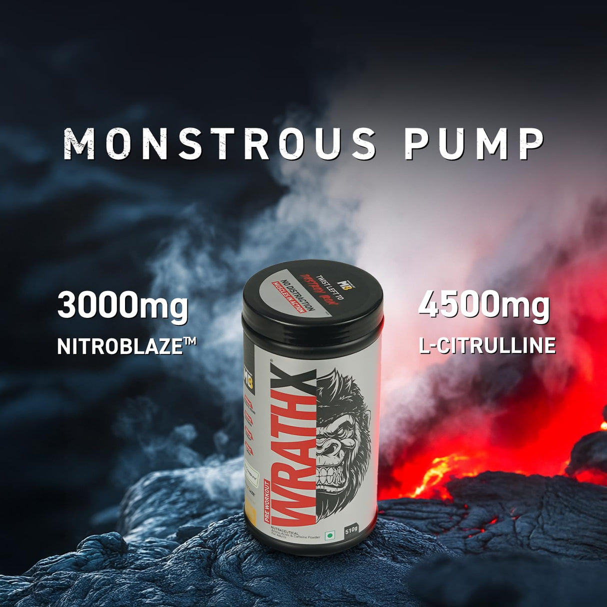 MuscleBlaze Pre-Workout WrathX - 30 Servings