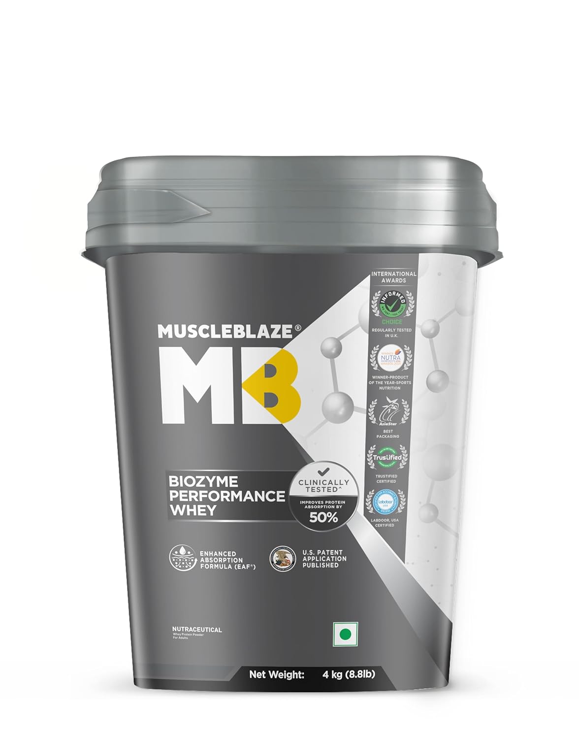 MuscleBlaze Biozyme Performance Whey - 8.8 Lbs
