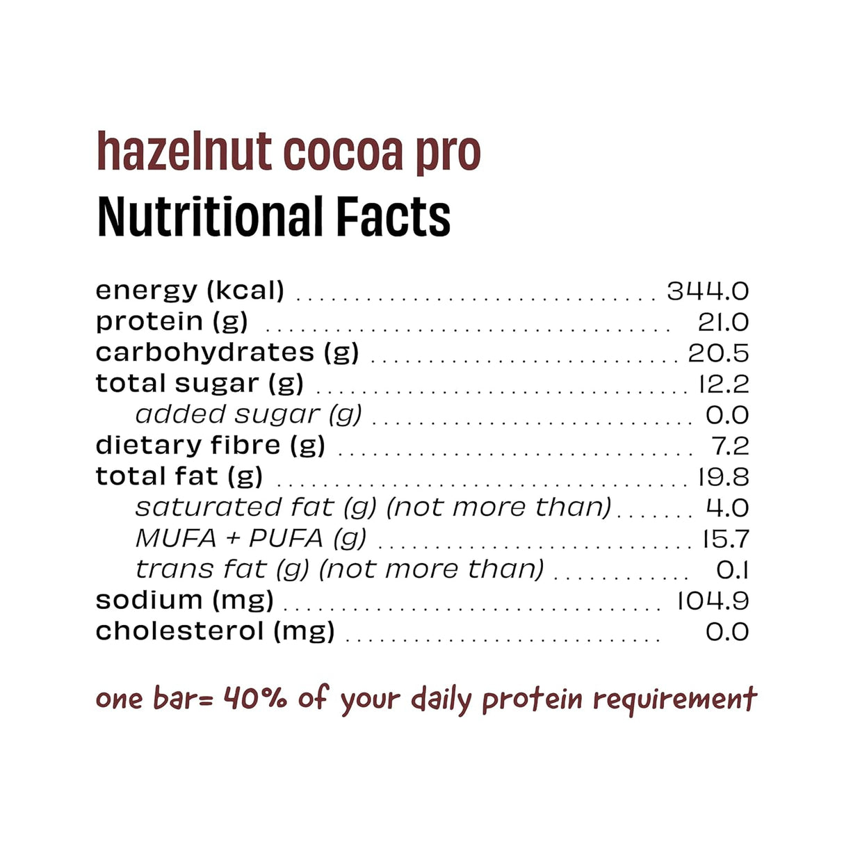 The Whole Truth Cocoa Protein Bar - 67g