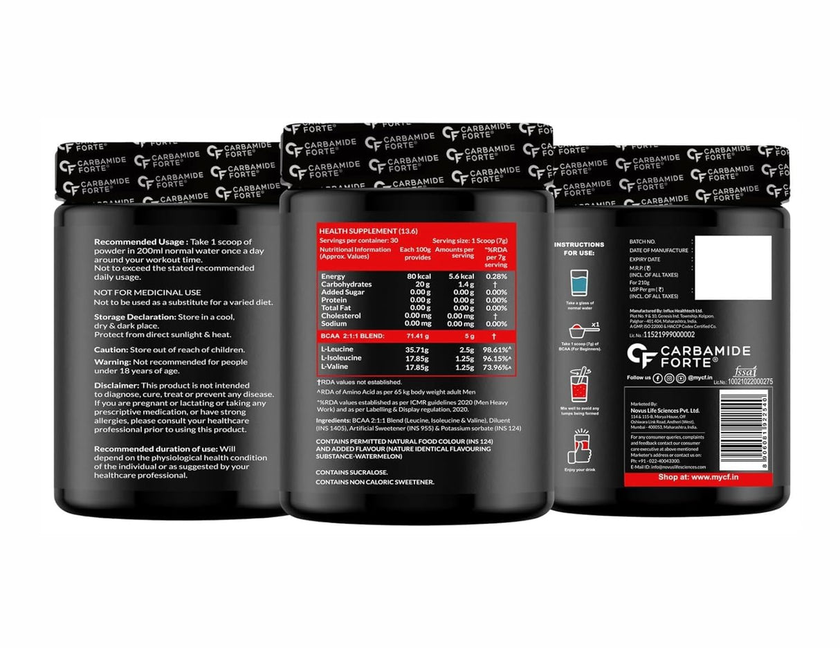 Carbamide Forte BCAA 5000 - 210g