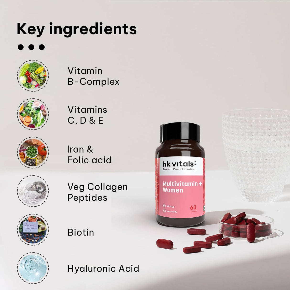 HK Vitals Multivitamin Plus Women, 60 Tablets