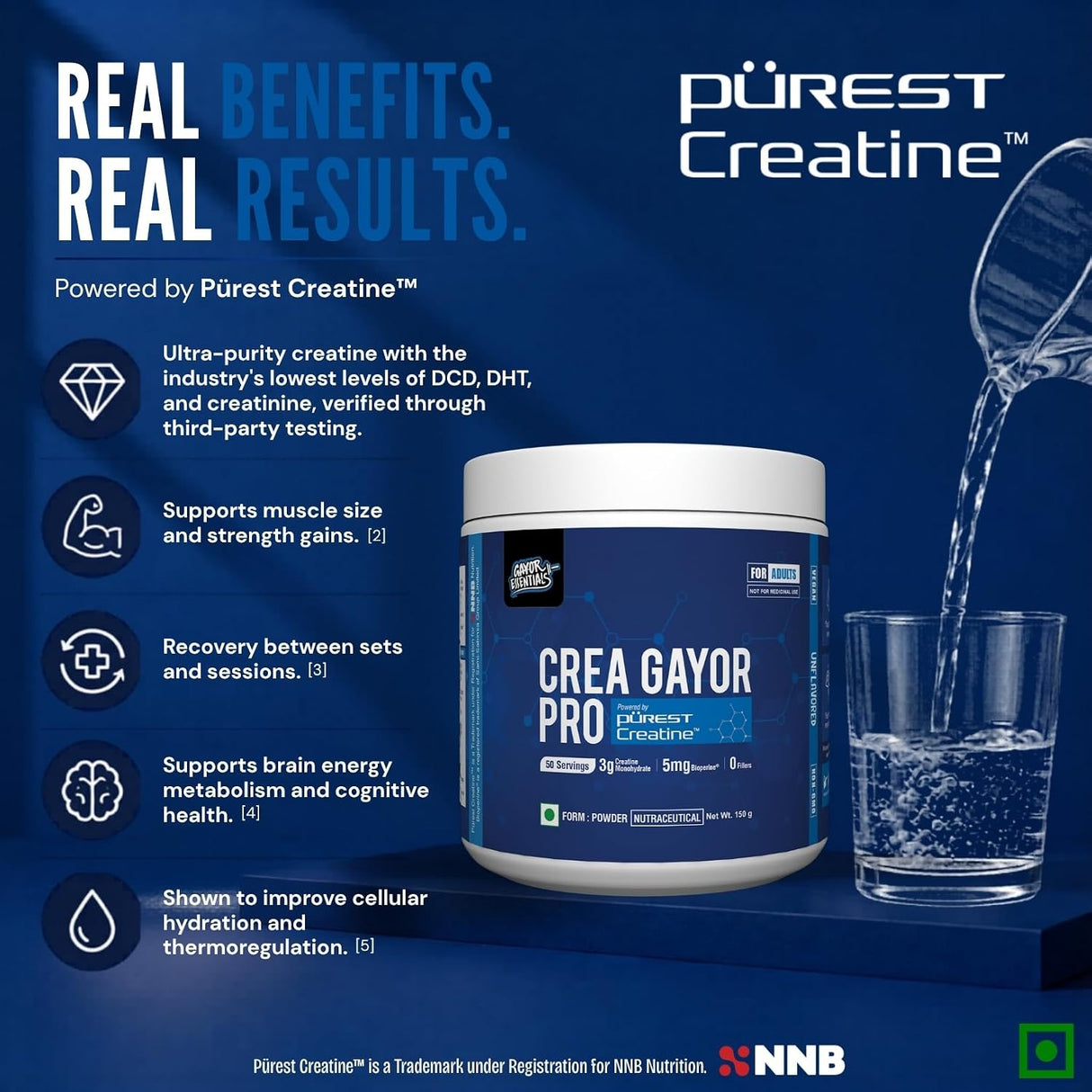 Gayor Essentials Crea Gayor Pro Creatine Monohydrate Powder | 150g