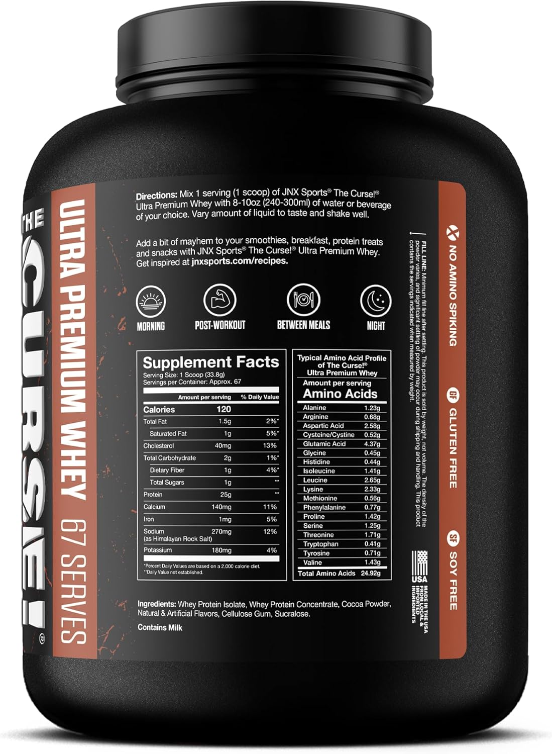 JNX SPORTS The Curse Ultra Premium Whey Protein Powder - 5 Lbs