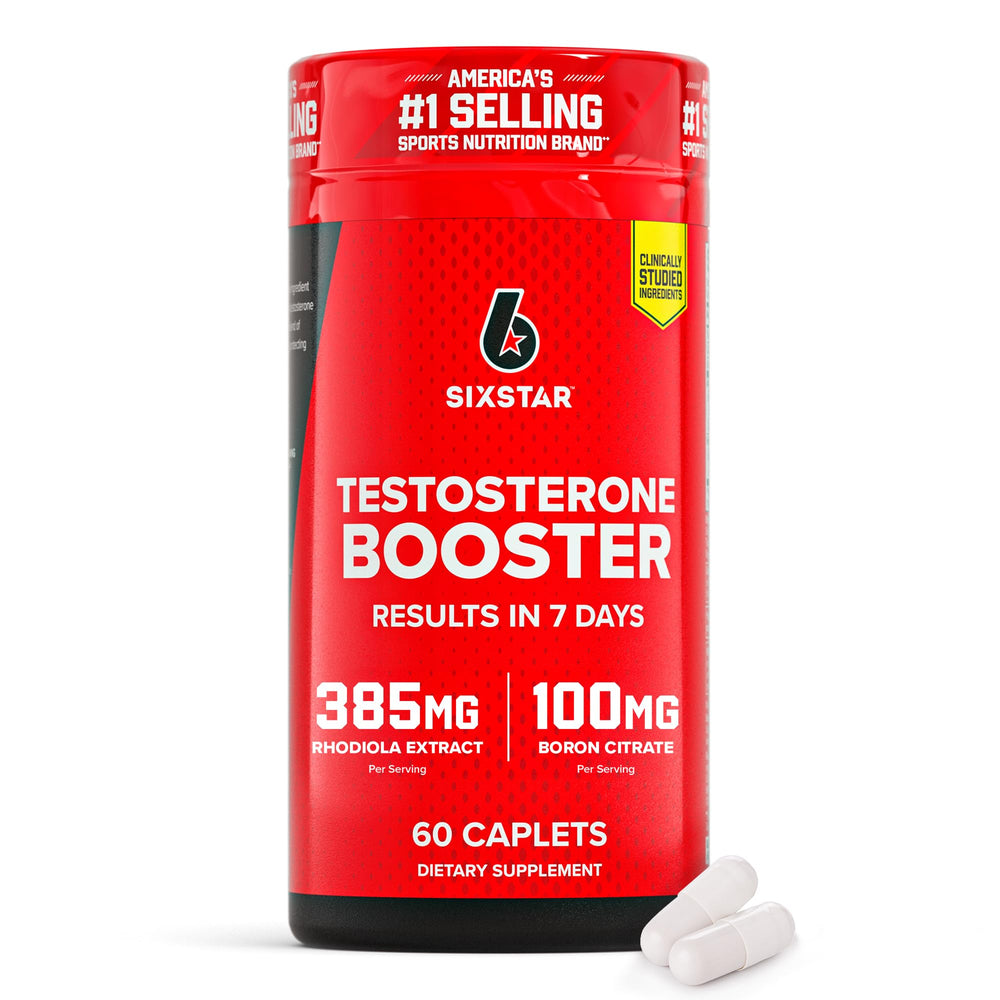 Six Star Nutrition Testosterone Booster | Rhodiola Extract & Boron Citrate | 60 Capsules