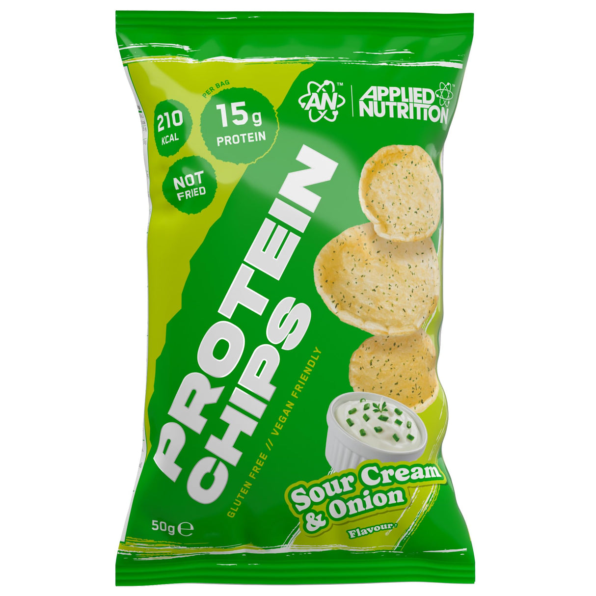 Applied Nutrition Protein Chips | Gluten-Free & Vegan | 15g Protein | 7 x 50g