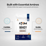 AS-IT-IS ATOM Whey Protein XL 1kg | Whey Protein with DigeZyme® & Fermented Yeast Protein