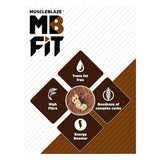 MuscleBlaze Fit Protein Oats Dark Chocolate 1kg | High Protein Breakfast Cereal