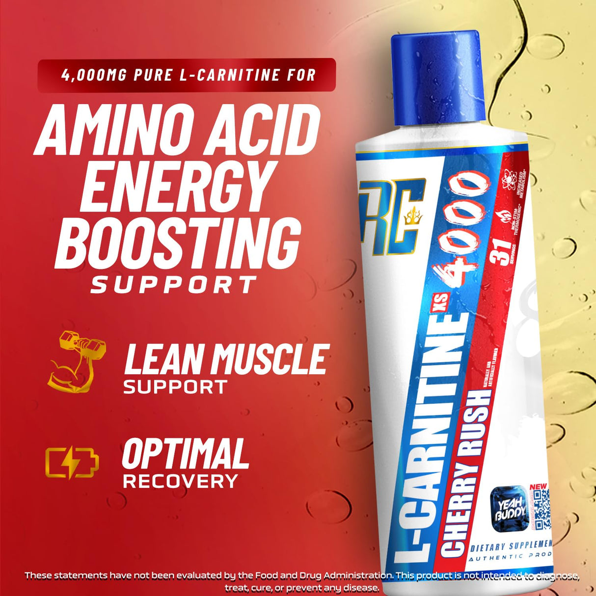 Ronnie Coleman Signature Series L-Carnitine XS 4000mg Liquid, 465ml