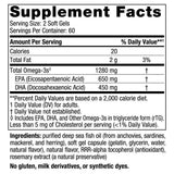 Nordic Naturals Ultimate Omega 3 Fish Oil Softgels | 1280mg Omega-3 Fatty Acids | EPA & DHA | 120 Softgels