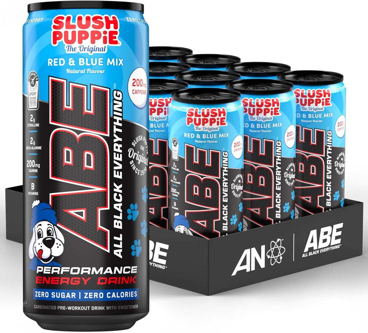 Applied Nutrition ABE Pre-Workout RTD | Sugar-Free Carbonated Drink | 330ml x 12
