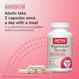 Jarrow Formulas Magnesium Taurate | 90 Veggie Capsules (30 Servings)