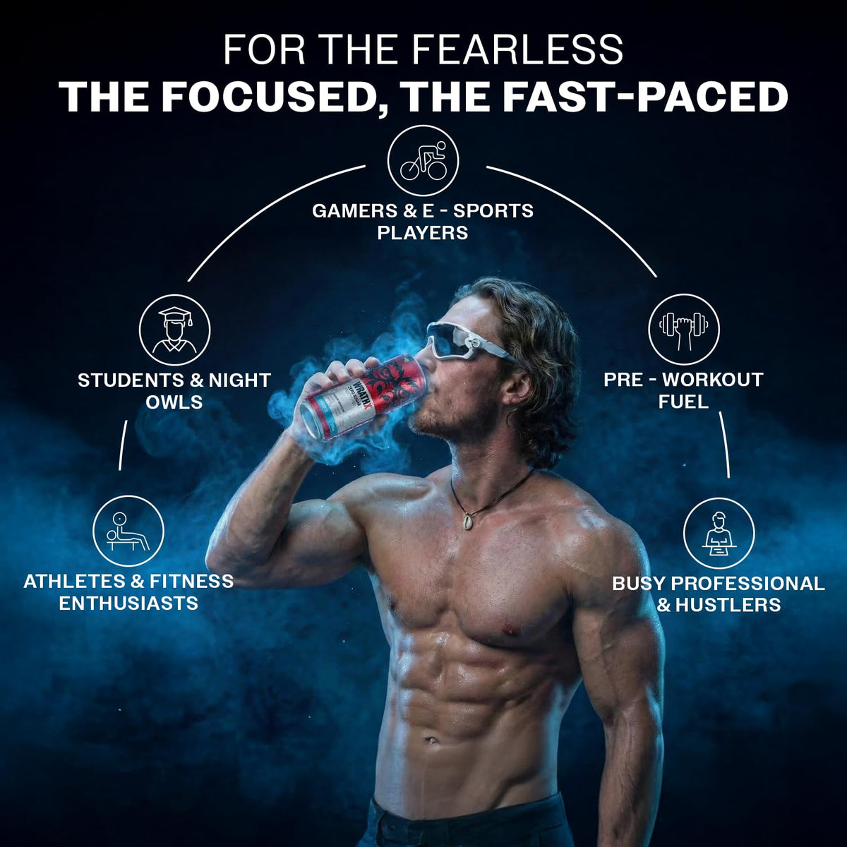 MuscleBlaze WrathX Energy Drink | Frostbyte | 335ml x  Pack of 6