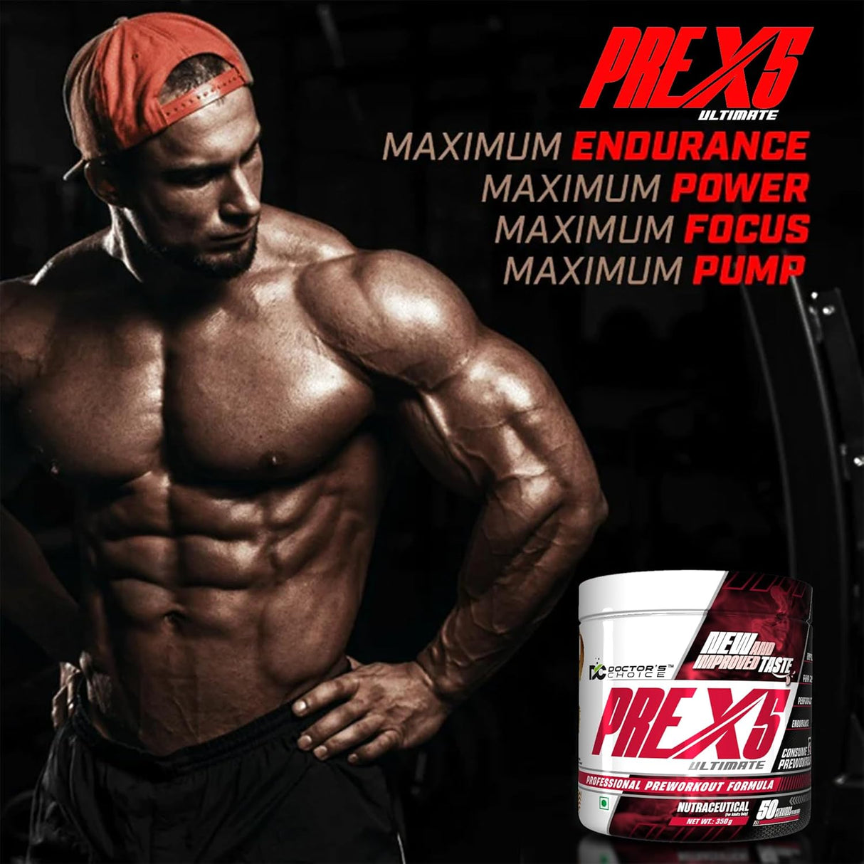 Doctor's Choice PRE-X5 Ultimate Professional Pre-Workout Formula 50 Servings