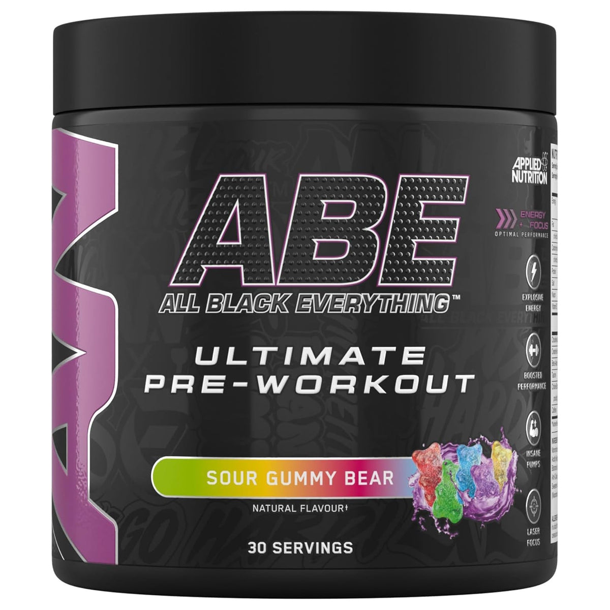 Applied Nutrition ABE (All Black Everything) Pre-Workout Powder | 375g (30 Servings)