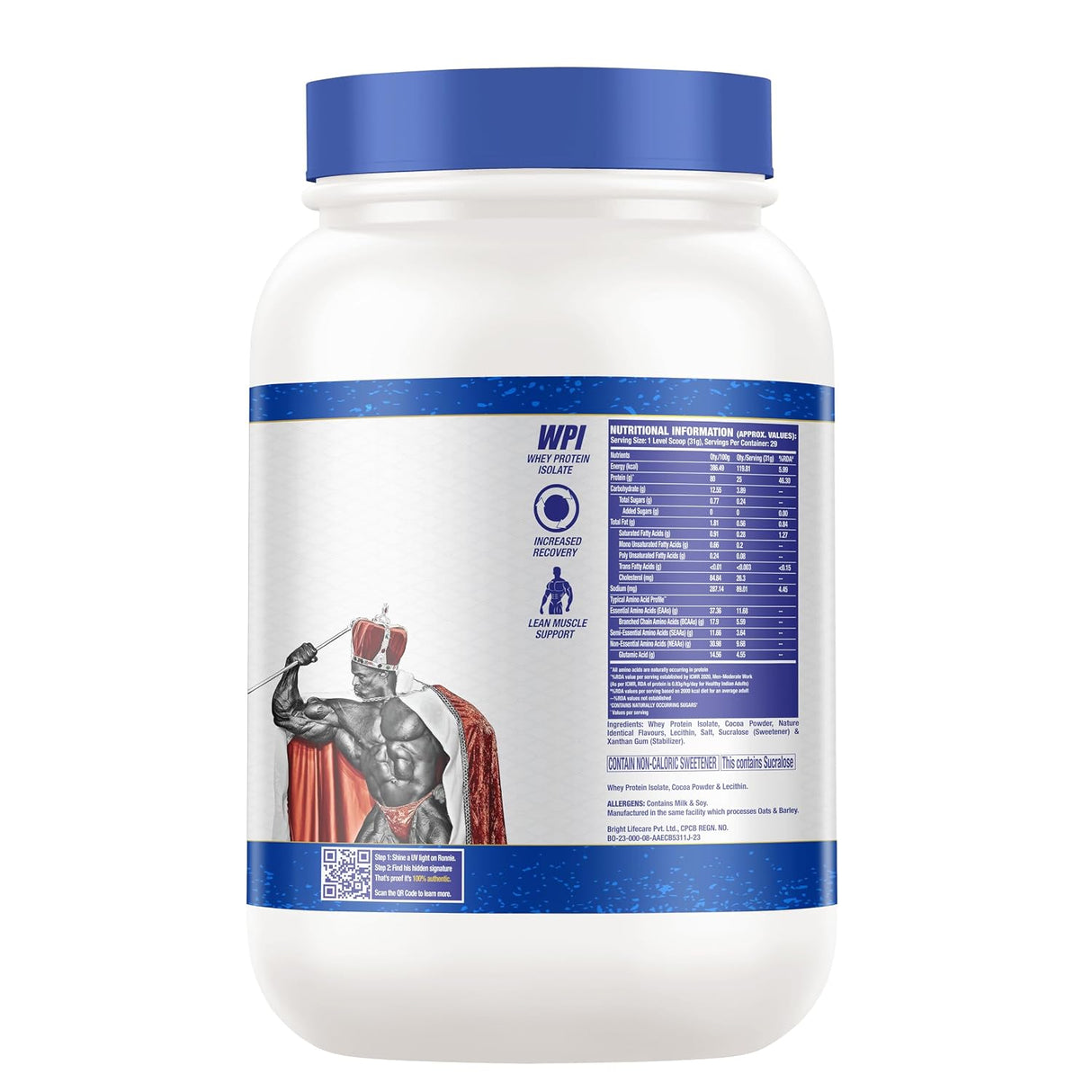 Ronnie Coleman Signature Series Iso-Tropic Max Whey Isolate Protein Powder | 907g (2 lb)