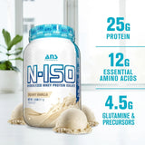 Ans N-ISO Hydrolyzed Whey Protein Isolate - 1.8 Lbs