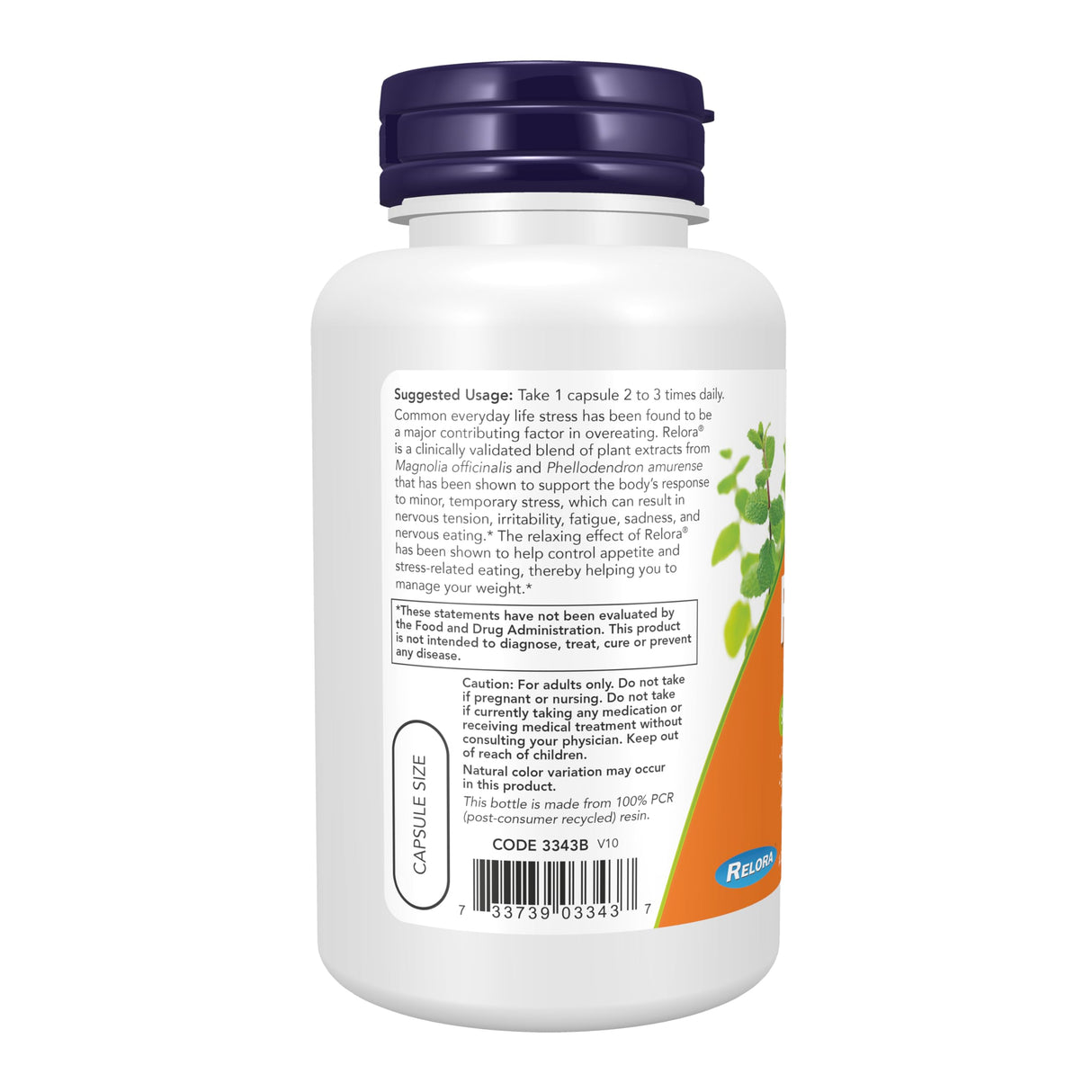 NOW Foods Relora 300mg | 120 Veg Capsules