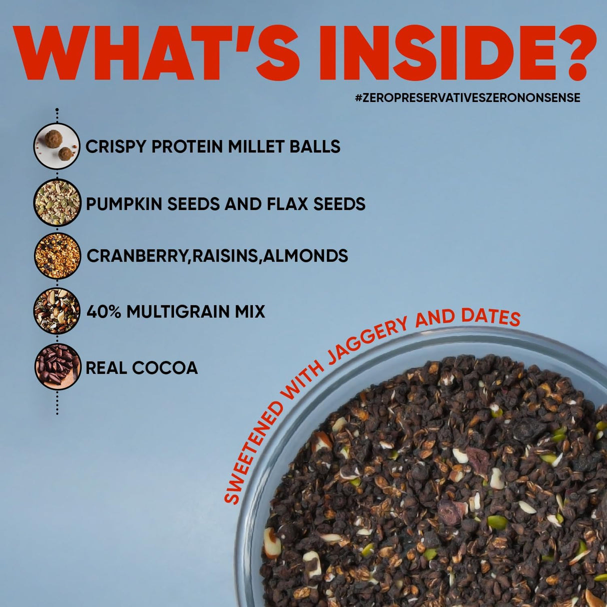 Doctor's Choice Protein Millet Crispies Muesli - 750 gm