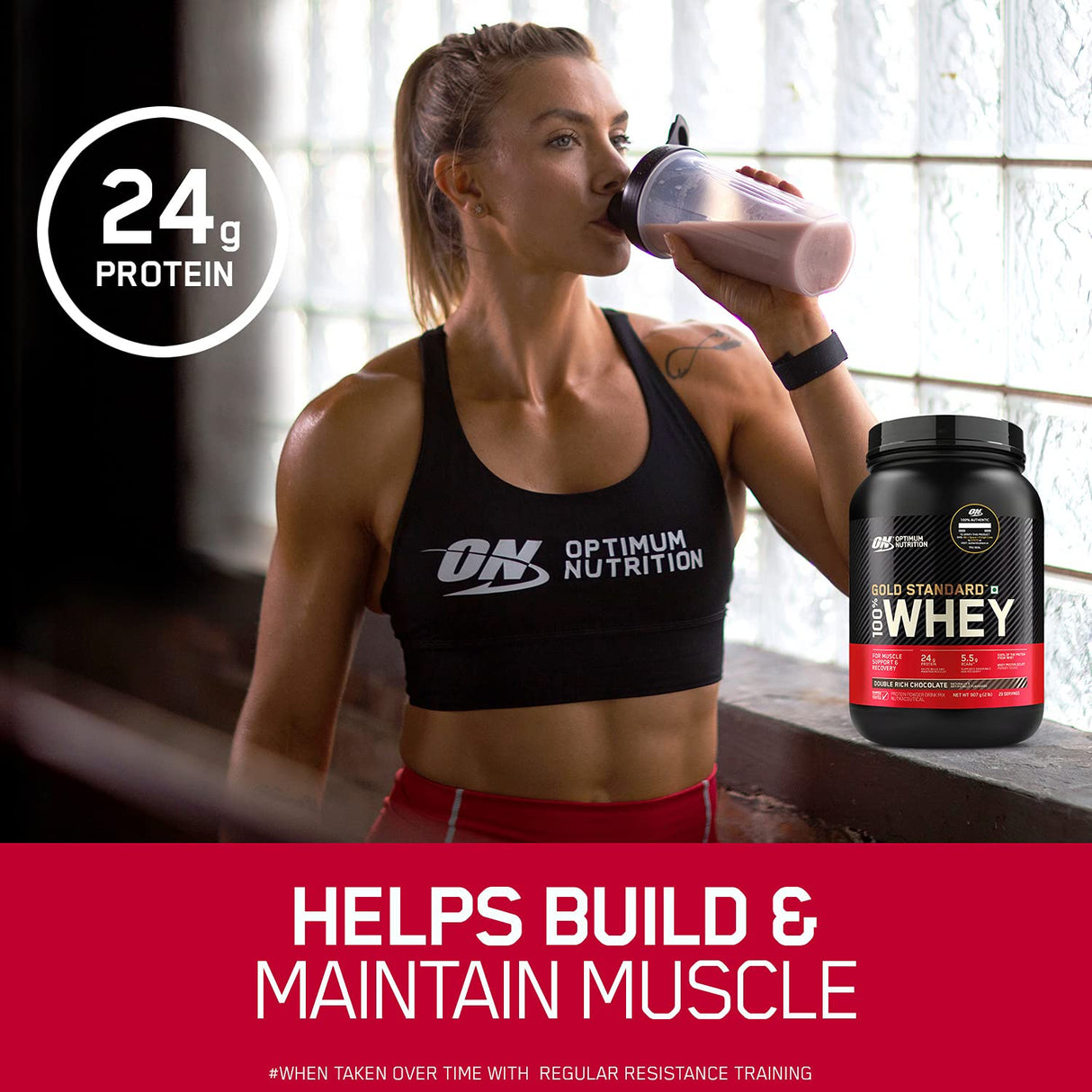 Optimum Nutrition (ON) Gold Standard 100% Whey 1 Lbs