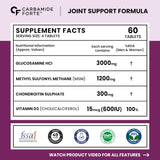 Carbamide Forte Glucosamine Joint Support Tablets for Mobility & Flexibility - 60 Tablets