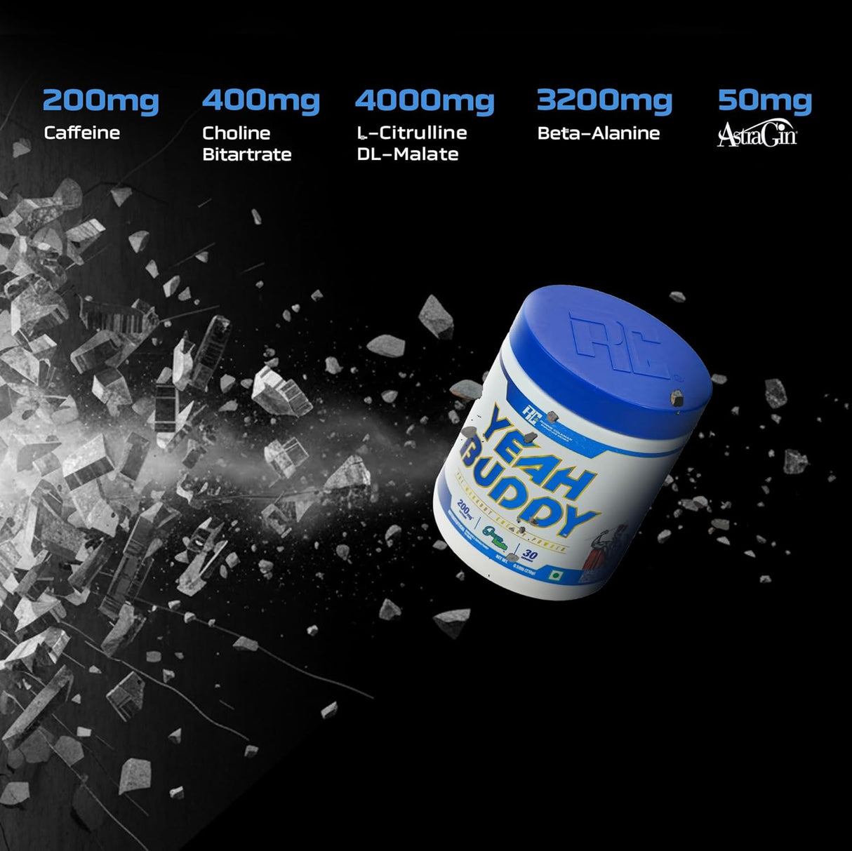 Ronnie Coleman Signature Yeah Buddy Pre-Workout Powder - 270g, 30 Servings