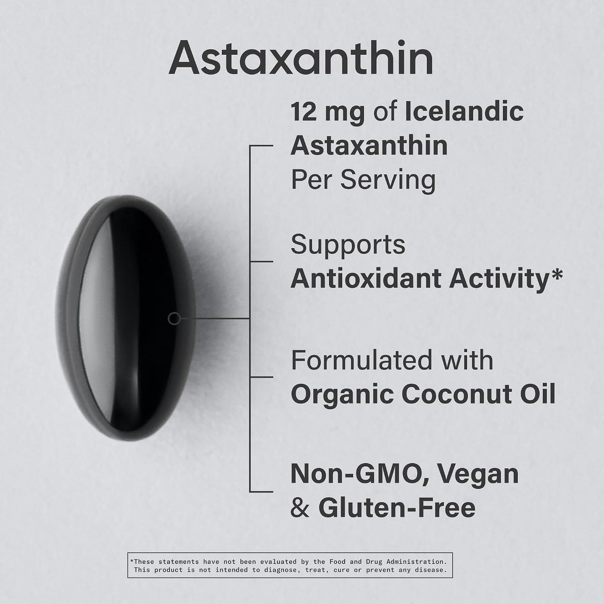 Sports Research Astaxanthin Plant-Based 12mg | 60 Veggie Softgels