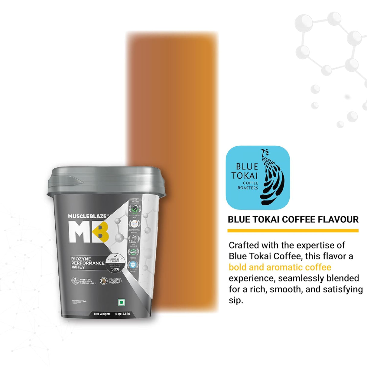 MuscleBlaze Biozyme Performance Whey - 8.8 Lbs