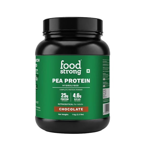 Foodstrong Pea Protein Powder | Complete Plant Protein | 25g Protein | 1kg