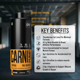 QNT Carni-Pump Ripping Pre-Workout Liquid 25 Servings