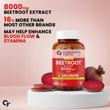 Carbamide Forte Beetroot Extract Capsules with L-Arginine & Grape Seed | 60 Capsules