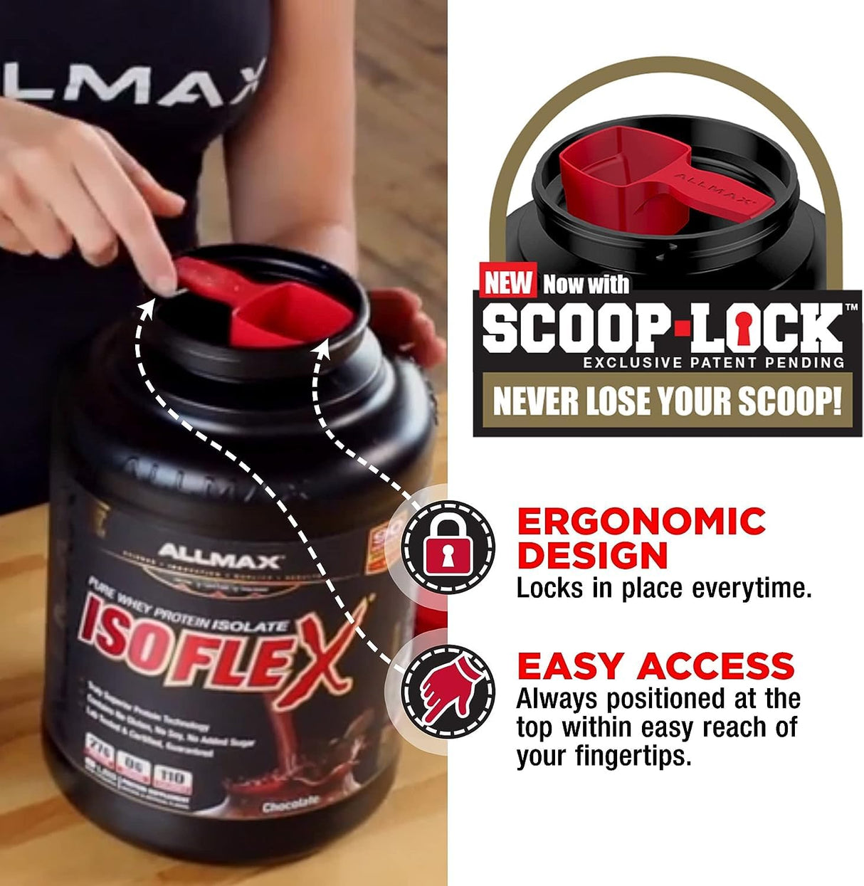 Allmax Isoflex Protein Powder 5lb | Whey Protein Isolate | 75 Servings