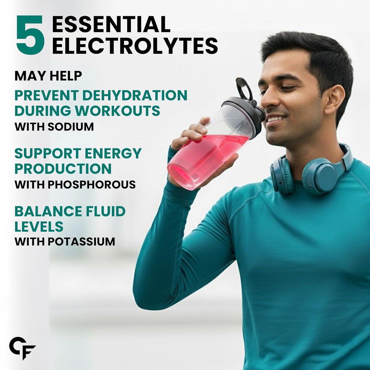 Carbamide Forte Electrolyte Supplement - Zero Sugar | Hydration Support | 20 Effervescent Tablets (Pack of 2)