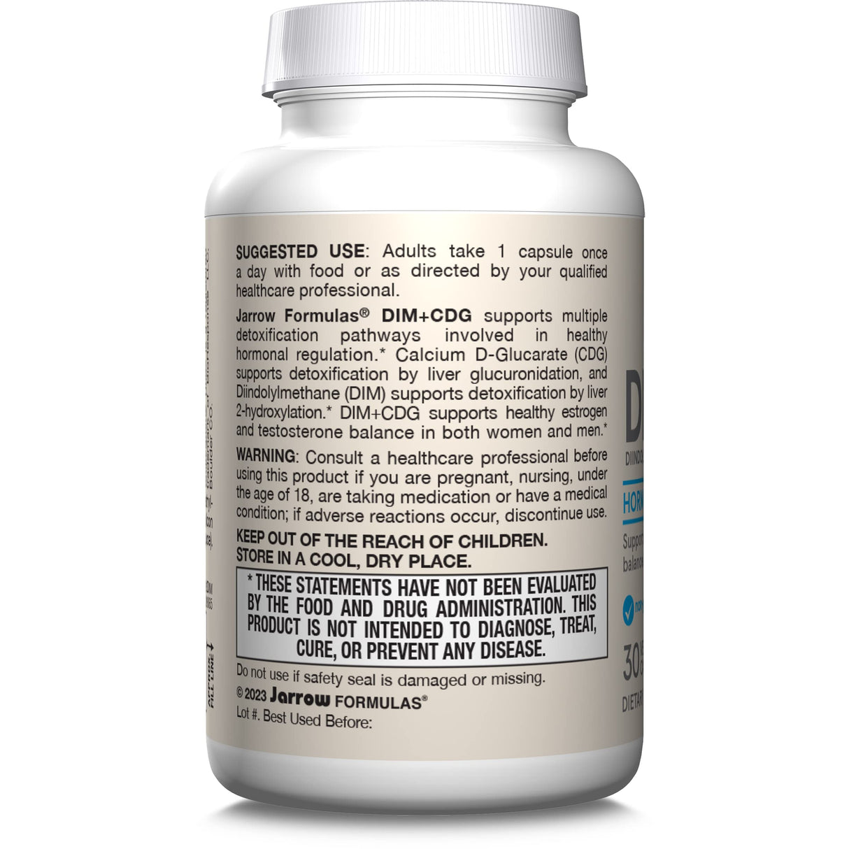 Jarrow Formulas Vegan DIM + CDG | 30 Veggie Capsules