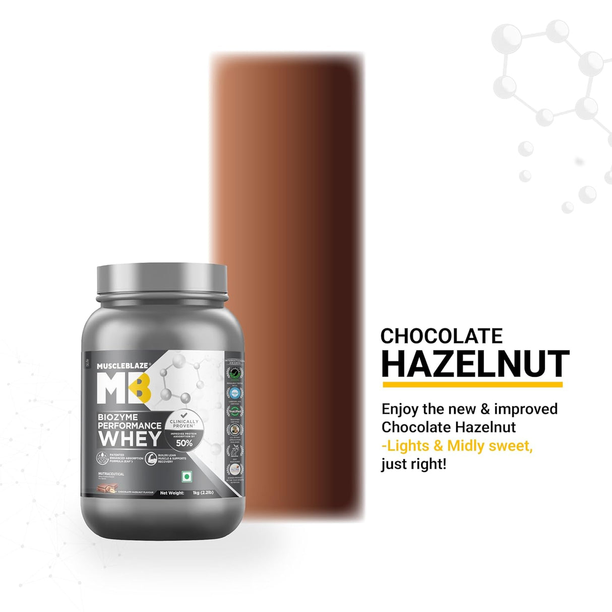 MuscleBlaze Biozyme Performance Whey - 2.2 Lbs