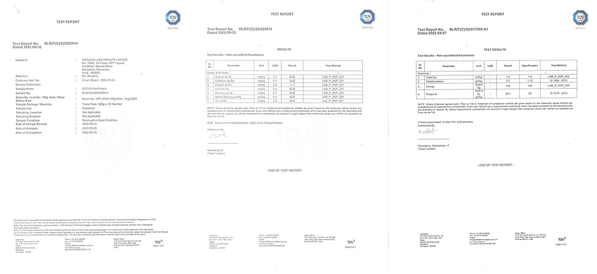 AS-IT-IS Nutrition Pea Protein Isolate - Vegan Protein Source Designed as Meal Supplement - 500 gm