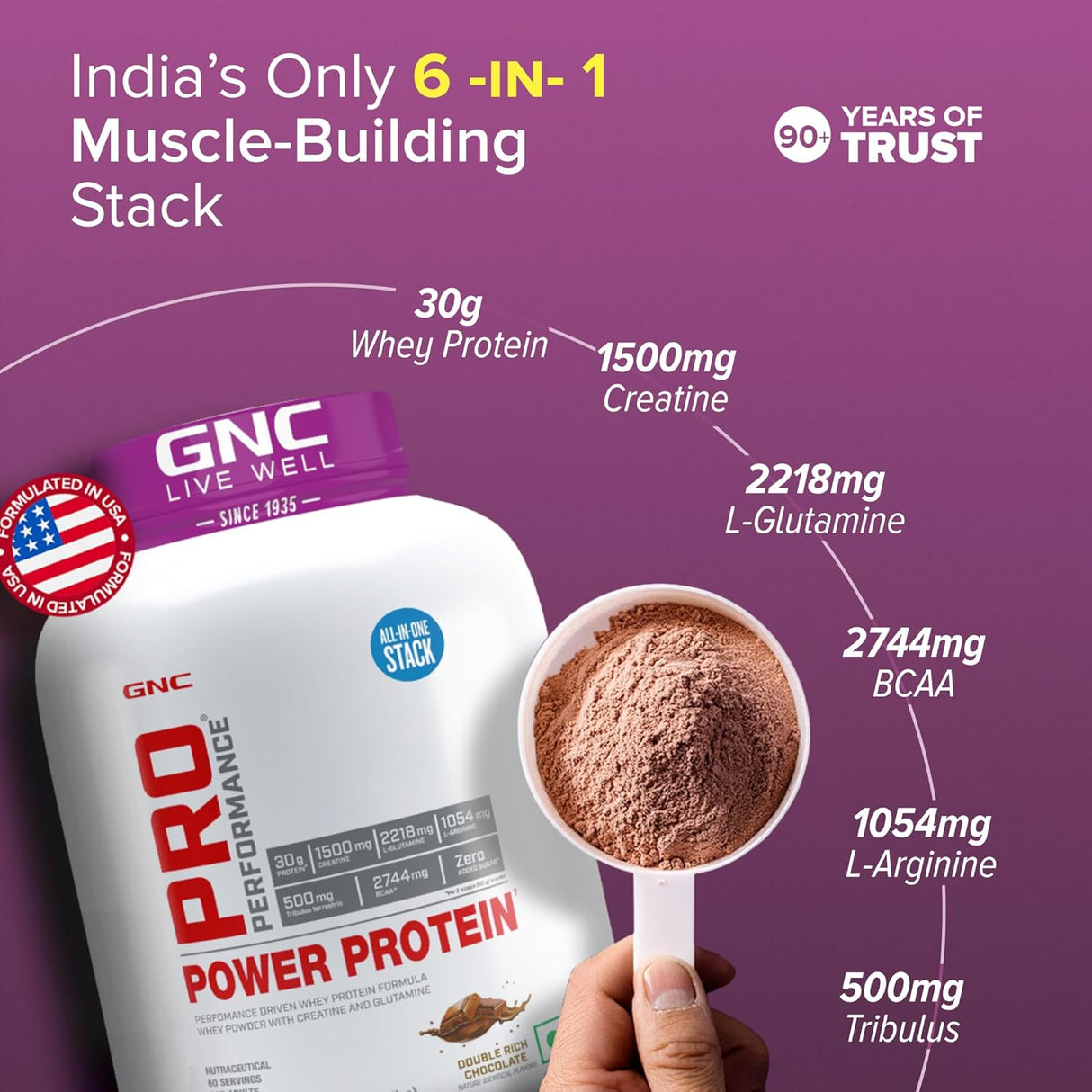 GNC Pro Performance Power Protein - 4 Lbs