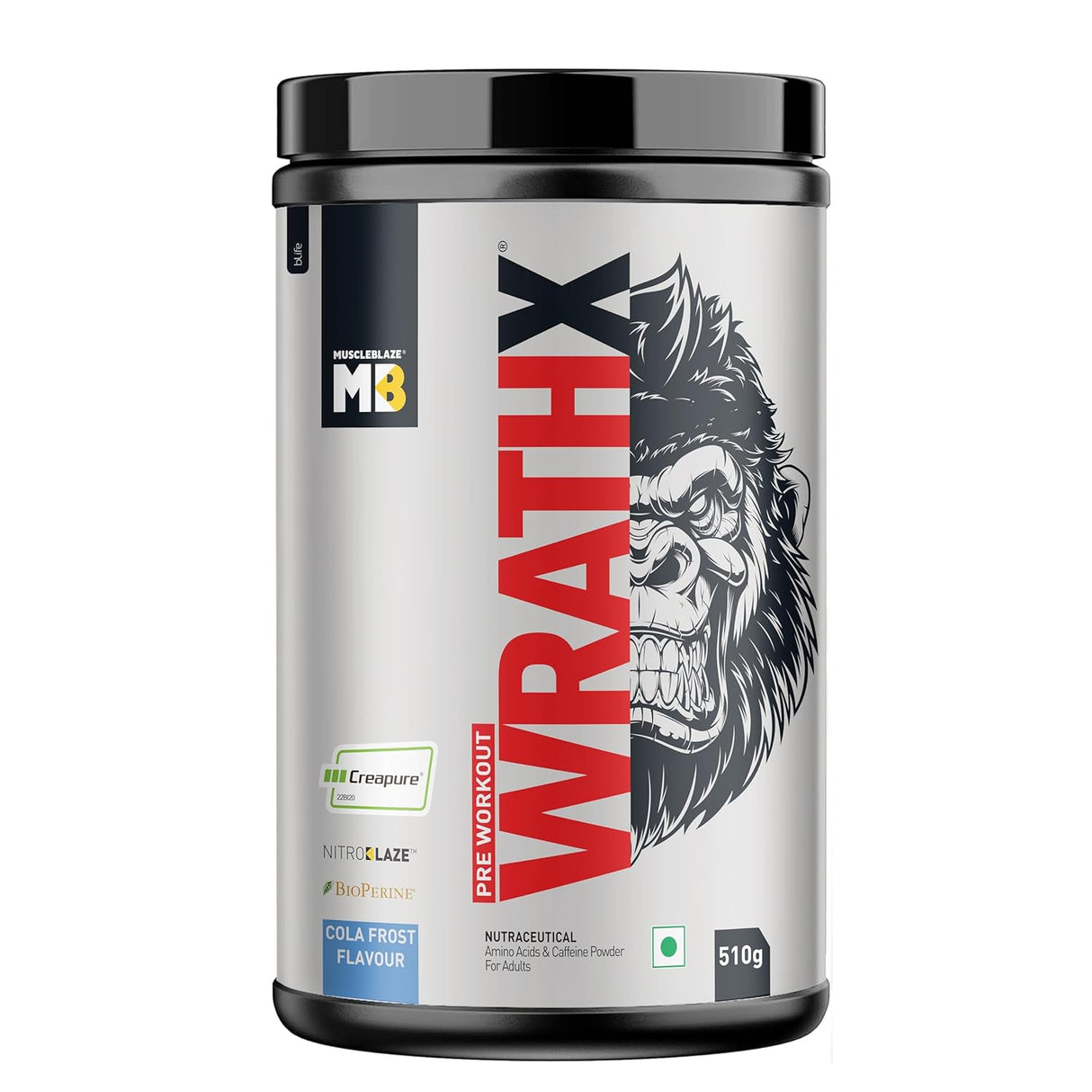 MuscleBlaze Pre-Workout WrathX - 30 Servings