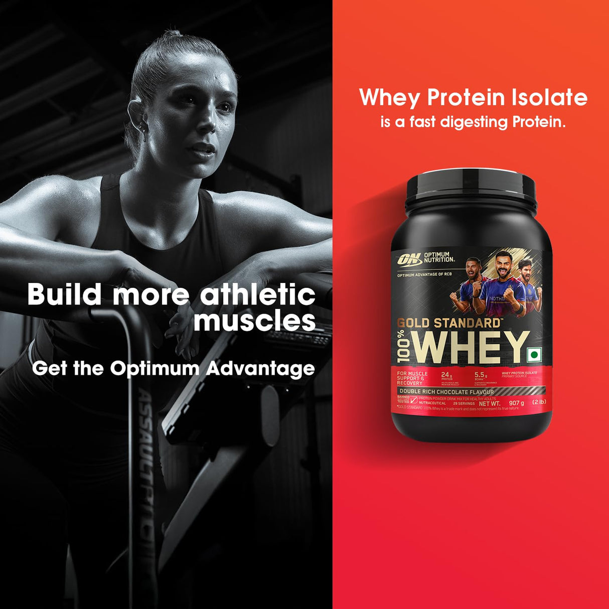 Optimum Nutrition (ON) Gold Standard 100% Whey 2 Lbs