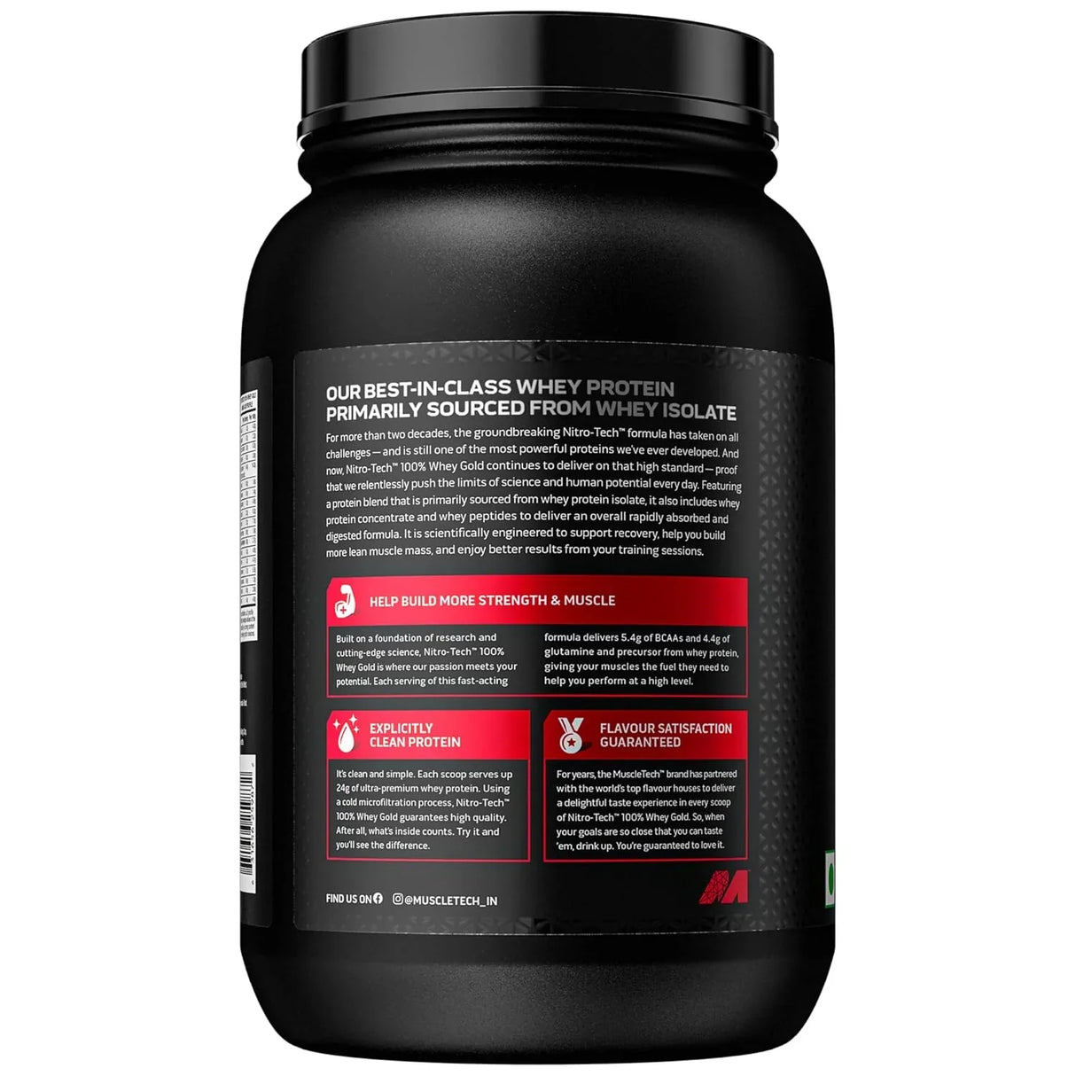 MuscleTech Nitrotech 100% Whey Gold - 2 Lbs