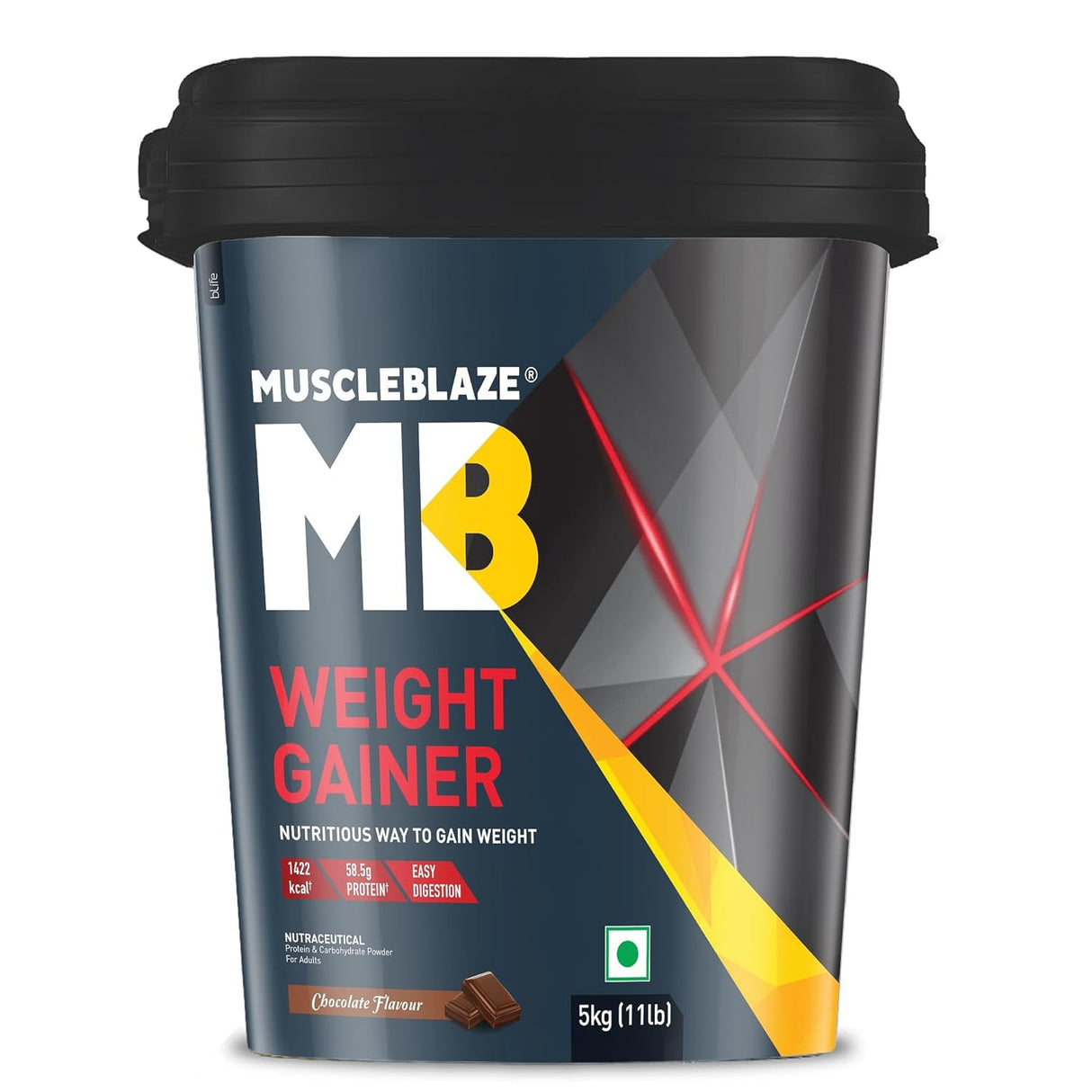 MuscleBlaze Weight Gainer with Added Digezyme, 5kg